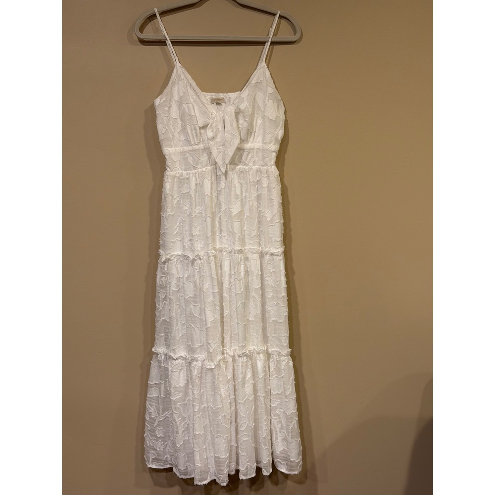 Flying Tomato Women Midi Dress White Medium Cottagecore Sorority Rush - Picture 2 of 8